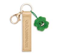 NICI Porte-clés porte-bonheur en cuir synthétique doré 10 cm avec trèfle