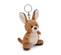 NICI Porte-clés Kangourou Kelly 10 cm Brun – Pendentif animal avec anneau métallique