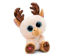 NICI Peluche GLUBSCHIS Renne Mandellin 15cm Beige - Doudou en Peluche, Mignonne Peluche à câliner, pour Jouer, pour Enfants et Adultes, Une Excellente idée de Cadeau - 48854