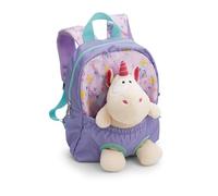 NICI Sac à Dos avec Peluche Licorne 25 cm, 21 x 26 cm, Violet, Peluche Amovible Douce et Moelleuse, Sac à Dos avec Doudou pour Enfants de 2 à 5 Ans - 62690