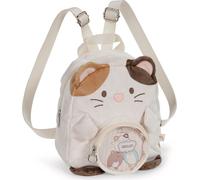 NICI 61822 mymochi Sac À Dos, Motif Chat Angy, 23 x 21 x 9 cm, Blanc, en Peluche, Au Design Kawaii, avec Bretelles Réglables, pour Petits Et Grands, Idéal pour La Maternelle Ou La Crèche