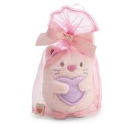 NICI Set Peluche Chat Angy pêche 8 cm avec Sac en Forme de cœur et Costume en Organza, boîte Cadeau - Doudou mymochi Lifestyle, Tendance Kawaii, à câliner, Jouer et Collectionner | 63445