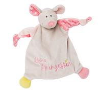 NICI Souris « Petite Princesse » 25 x 25 cm partir de 0 Mois bébé et Enfant - Doudou pour Fille et garçon, 46731, Beige/Rose