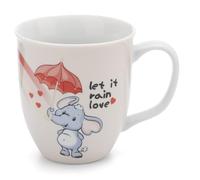 NICI Tasse Love Elephant 360ml 8x10cm Porcelaine coloré - Gobelet Tasse à thé Tasse à café Tasse en Porcelaine avec Anse pour Boissons Froides et Chaudes - Super idée Cadeau