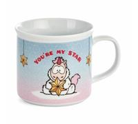 NICI Theodor & Friends Tasse Einhorn Theodor mit Schneeanzug, Kaffeetasse, Teetasse, Becher, Porzellan, 400 ml , 48178