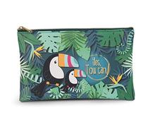 NICI Trousse Plate en Cuir Artificiel Tropicano Toucan