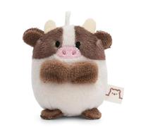 NICI Vache Moona de 5cm Beige-Doudou, Mignonne Peluche à câliner, pour Jouer, pour Enfants et Adultes, Une Excellente idée de Cadeau, 61256