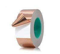 Niciksty Ruban Adhésif Feuille Cuivre 20M X 50mm Avec Double Conductivité, Répulsif contre les limaces et les escargots, Pour guitare et blindage EMI, soudure, réparations électriques