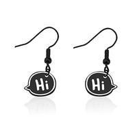 Nick and Charlie Hi Hi Boucles d'oreilles LGBTQ Gay Pride, Métal, Acier inoxydable