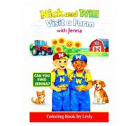 Nick and Will: Visit a Farm with Jenna Coloring Book