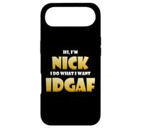 Nick Costume IDGAF Meme Personalized First Name Nick Jokes Coque pour iPhone Air