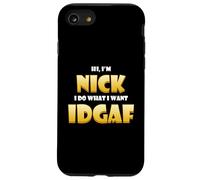 Nick Costume IDGAF Meme Personalized First Name Nick Jokes Coque pour iPhone SE (2020) / 7/8