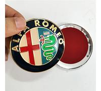 NICKAL 2pcs 74mm Couleur de Style de Voiture pour Alfa Romeo Giulietta Spider Mito 147 156 159 Logo emblème Badge Autocollants Accessoires extérieurs,Color 1