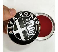 NICKAL 2pcs 74mm Couleur de Style de Voiture pour Alfa Romeo Giulietta Spider Mito 147 156 159 Logo emblème Badge Autocollants Accessoires extérieurs,Color 2