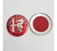 NICKAL 2pcs 74mm Couleur de Style de Voiture pour Alfa Romeo Giulietta Spider Mito 147 156 159 Logo emblème Badge Autocollants Accessoires extérieurs,Color 5