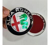NICKAL 2pcs 74mm Couleur de Style de Voiture pour Alfa Romeo Giulietta Spider Mito 147 156 159 Logo emblème Badge Autocollants Accessoires extérieurs,Color 3