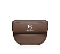 NICKAL Voiture Siège D'écart Organisateur, pour DS Wild Rubis Spirit DS3 Cabrio DS4S DS6 DS7 Crossback Cuir PU Avant Siège Remplissage Boîte de Rangement Anti-Fuite Accessoires,Brown Style