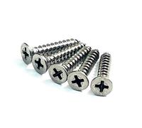 Nickel satiné Vis à bois pour charnières # 22,9 x 2,5 cm pouce - Lot de 24