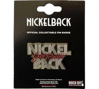 Nickelback - Badge "Get Rollin'" - Alliage de zinc RO11217 (Taille unique) (Or/Rouge)