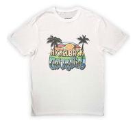 Nickelback 'Get Rollin' Sunset' (Blanc) T-Shirt - NOUVEAU ET OFFICIEL