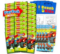 Nickelodeon Blaze and the Monster Machines Mini ensemble de cadeaux de fête pour enfants - Ensemble avec 24 mini packs de jeu Grab n Go avec pages de coloriage, autocollants et sacs à surprises
