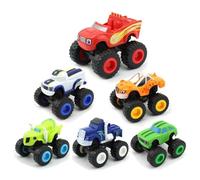 Nickelodeon Blaze & The Monster Machines - Monster Machines Jouets Scooter Auto - Crusher Truck Véhicules Jouets Cadeaux pour Enfants - Pack de 6
