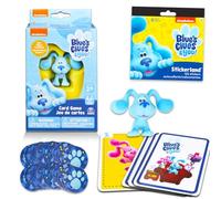 Nickelodeon Blue's Clues Jeu de cartes - Ensemble avec jeu de cartes de dessin animé avec mini figurine à l'intérieur et autocollants | Blue's Clues Toys pour enfants