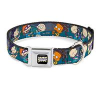 Nickelodeon Collier pour Chien avec Boucle de Ceinture de sécurité en métal Motif Rugrats Cookie Scène 33 à 43 cm 3,8 cm de Large