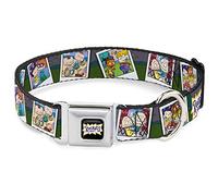 Nickelodeon Collier pour Chien avec Boucle de Ceinture de sécurité en métal - Snapshots des Personnages de rugoket - 50,8 à 78,7 cm - 3,8 cm de Large