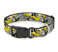 Nickelodeon Collier pour chien avec boucle en plastique Motif Tortues Ninja Jaune 50,8 à 78,7 cm Largeur 3,8 cm