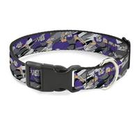 Nickelodeon Collier pour Chien avec Boucle en Plastique Motif Tortues Ninja Violet 50,8 à 78,7 cm Largeur 3,8 cm
