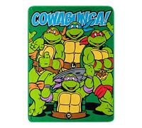 Nickelodeon Couverture Polaire « Cowabunga Dudes » - Motif Tortues Ninja - 116,8 x 152,4 cm - Multicolore