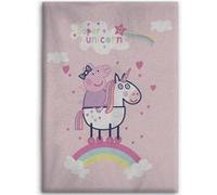 Nickelodeon couverture polaire Licorne Peppa Pig 100 x 140 cm rose Rose G