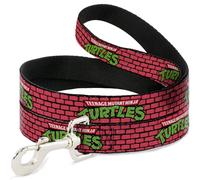 Nickelodeon Laisse pour Chien avec Logo Tortues Ninja Rouge 1,8 m de Long 1,3 cm de Large