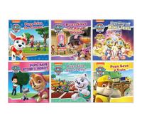 Nickelodeon Paw Patrol Ensemble de collection de 5 livres (les chiots rencontrent les puissants jumeaux !, les chiots sauvent un train, les chiots sauvent les jeux !, les chiots sauvent la journée sp