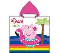 Nickelodeon poncho Peppa Pig 60 x 120 coton rose Rose G