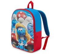 Nickelodeon Sac à dos pour enfants 15 livres pour garçons | Bretelles rembourrées et grand compartiment zippé, Schtroumpfette Bleu, 15 Inch