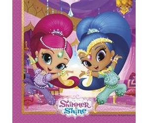Nickelodeon serviettes Shimmer and Shine 33 x 33 cm 20 pièces Rose, Rose G