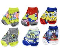 Nickelodeon Spongebob Squarepants Chaussettes invisibles pour garçon, bleu, Small