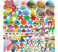 nicknack Jouets de Fête Anniversaire pour Enfants Garçons Filles, 200 Pièces Jouet Pinata, Faveurs de fête Remplissage, Récompenses en Classe
