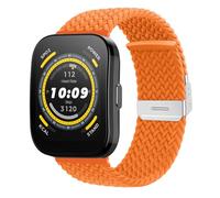 NicMool 22MM Bracelet pour Amazfit T-Rex 3 Pro 48mm/Balance 2/Bip 6/Bip 5/Bip 5 Unity, Hommes et Femmes Sport Nylon Bracelet Élastique Tressée pour Amazfit GTR 4/3 Pro/3/2 eSIM/2e - Orange
