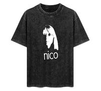 Nico Christa German Singer Songwriter Musician Model Actress Unisex T-Shirt Black Mens Top Tee S