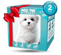 Nico le chien robot, ma poupee chiot robot realiste, un jouet en peluche mignon et interactif qui agit comme un vrai chiot blanc