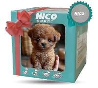 Nico Robot Dog, mon chiot robot realiste, une adorable peluche interactive qui agit comme un vrai chiot marron