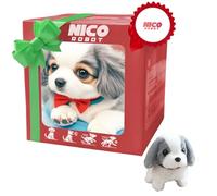 Nico Robotique Chiot Réaliste 2025, Chiot Robot Intelligent avec Intelligence Artificielle pour Adultes, Jouet Canin Électronique, Marche, Aboye, Secoue la Queue, Idée Cadeau pour Amoureux des Animaux