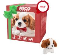 Nico Robotique Chiot Réaliste 2025, Chiot Robot Intelligent avec Intelligence Artificielle pour Adultes, Jouet Canin Électronique, Marche, Aboye, Secoue la Queue, Idée Cadeau pour Amoureux des Animaux