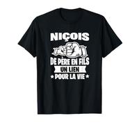Niçois de Père en Fils fête humour papa Nice T-Shirt