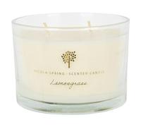 Nicola Spring 1x Citronnelle 350g Cire de Soja Bougie Parfumée - Grand Double Mèche Verre Maison Parfum Bougies Noël Cadeau d'anniversaire Cadeaux pour Femmes