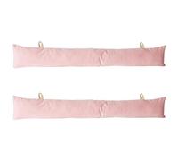Nicola Spring 2X Rose 60cm x 12cm Velours Boudins de Porte - Long Porte d'Entrée Brouillon Exclure Bouchon Bloqueur Isolation Bas Coussin