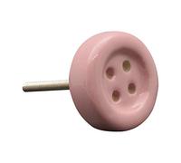 Nicola Spring Boutons d'armoire en cèramique - Bouton Rose - Paquet de 6